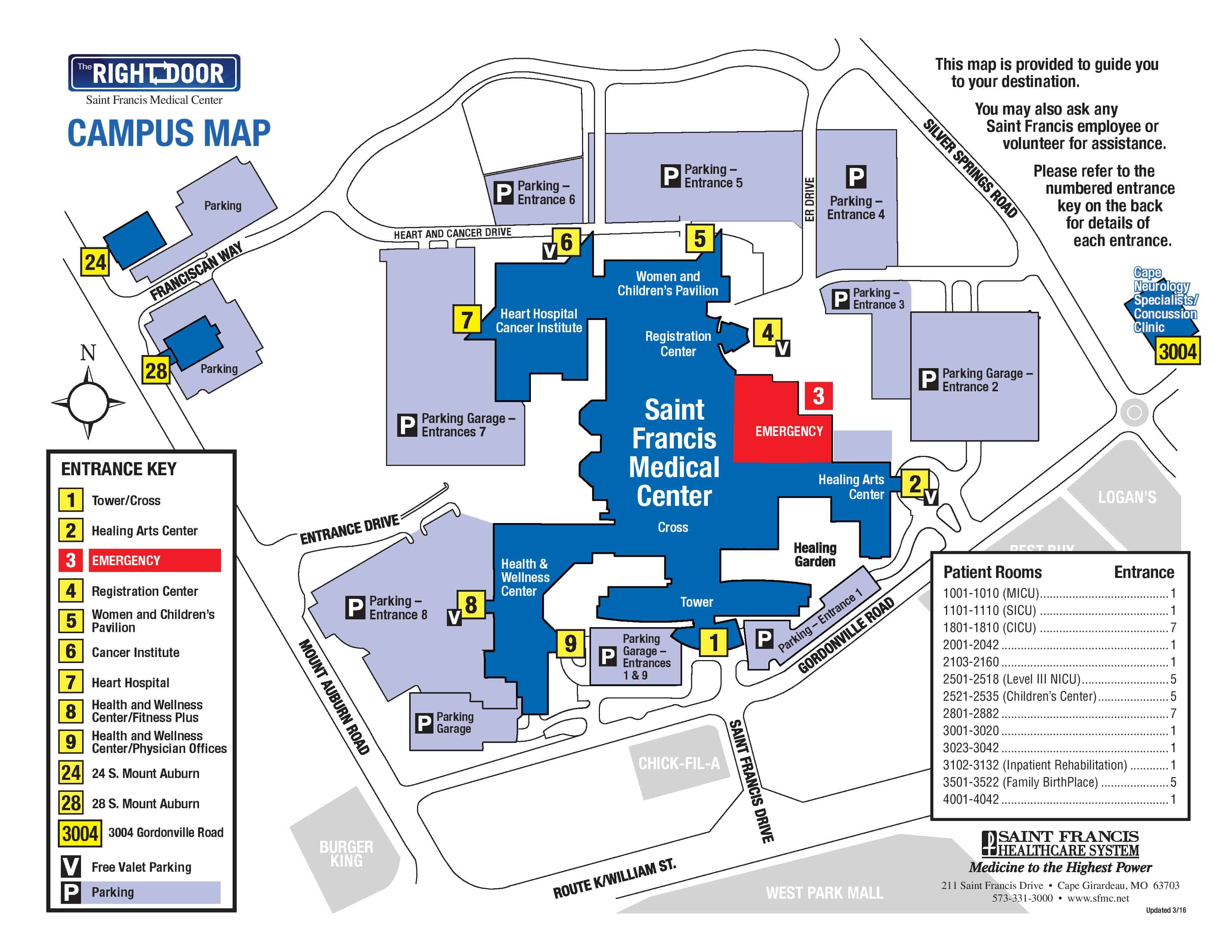 Osf St Francis Campus Map United States Map