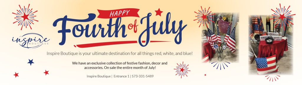 July 4 sale at Inspire Boutique