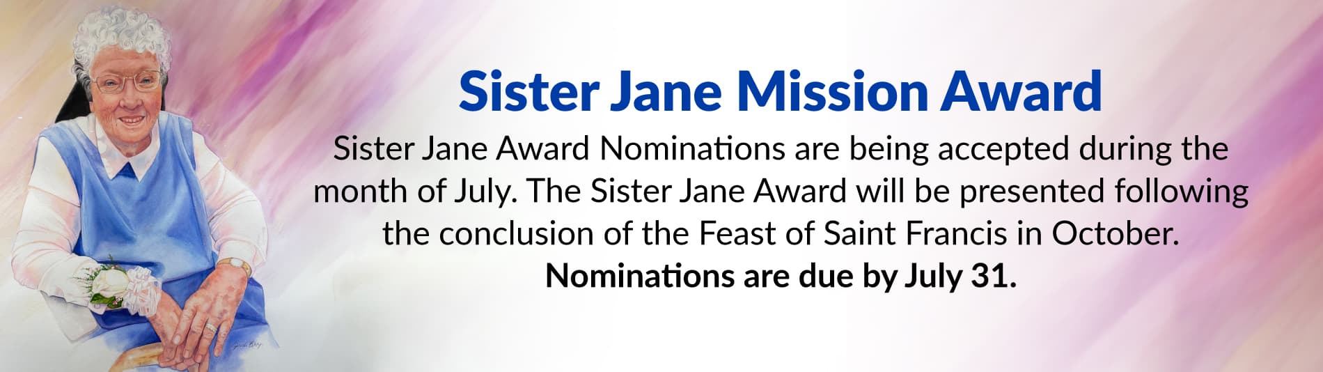 Sister Jane Mission Award