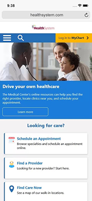 Schedule an Appointment Without a MyChart Account